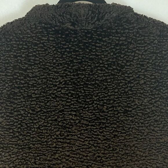 OLSEN Vest Womens Size 10 Brown Sherpa Fleece Toggle Closure Warm Layering Piece - Picture 7 of 12
